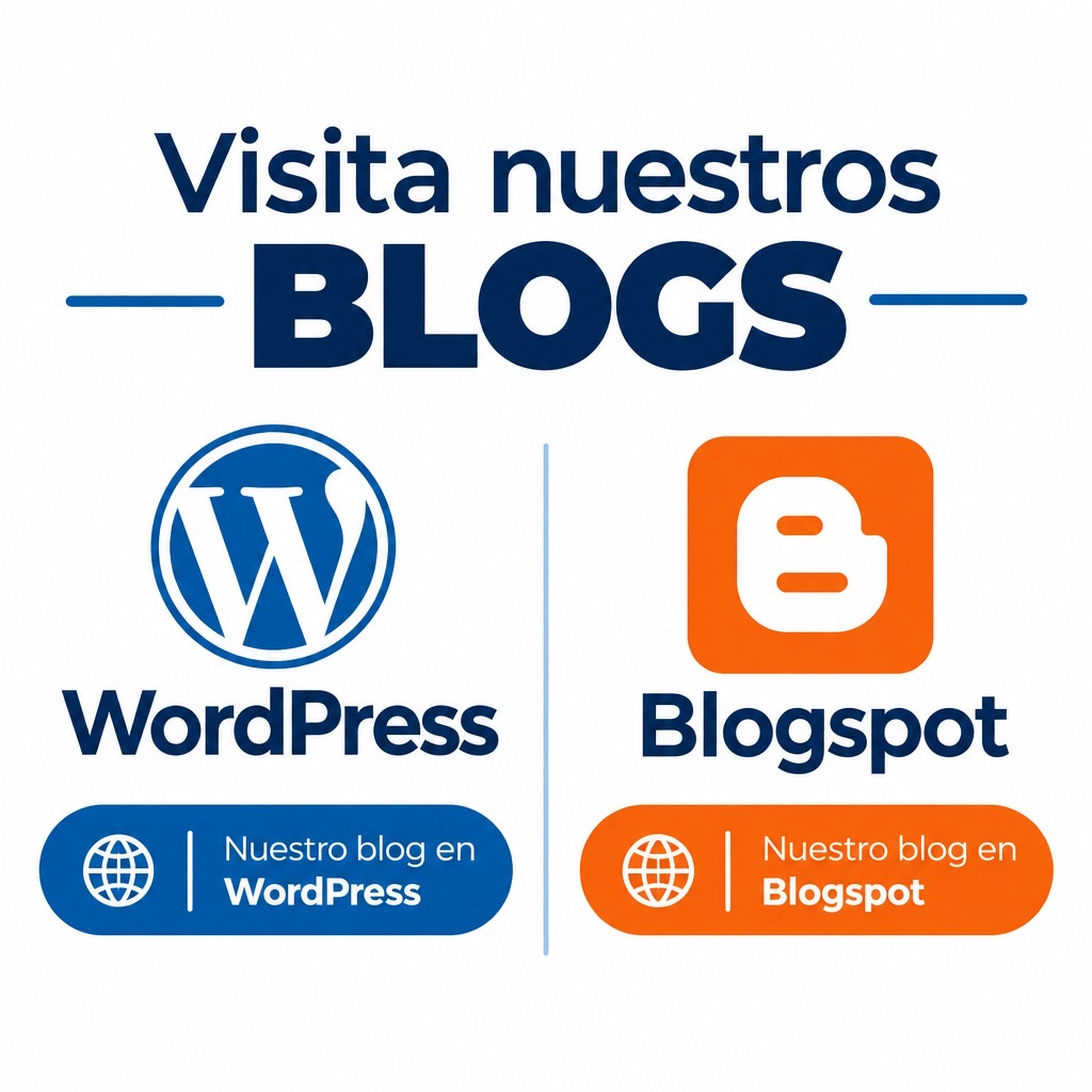 Visite nuestros blogs en WordPress y Blogspot