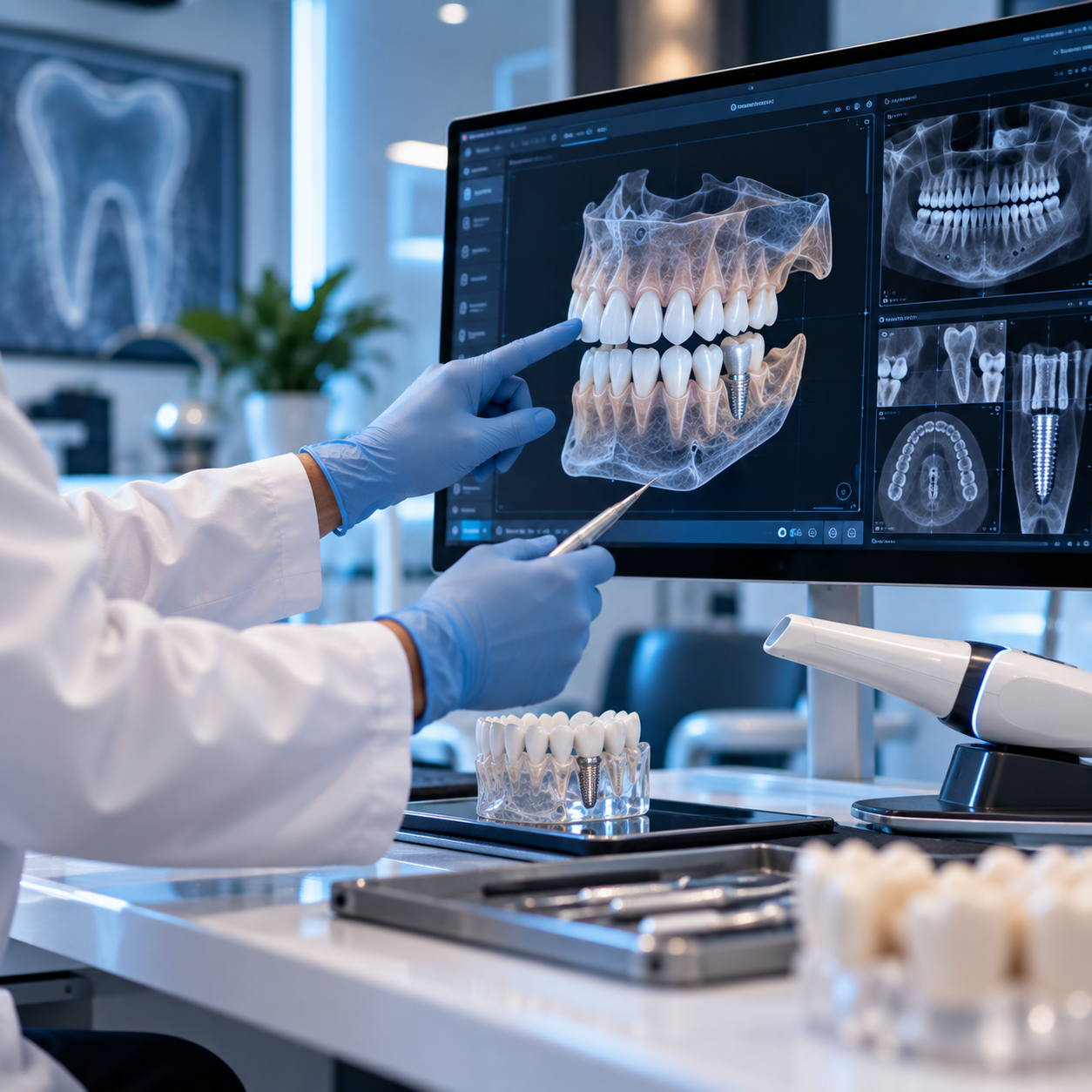 Planificación odontológica digital con imagen tridimensional y tecnología avanzada